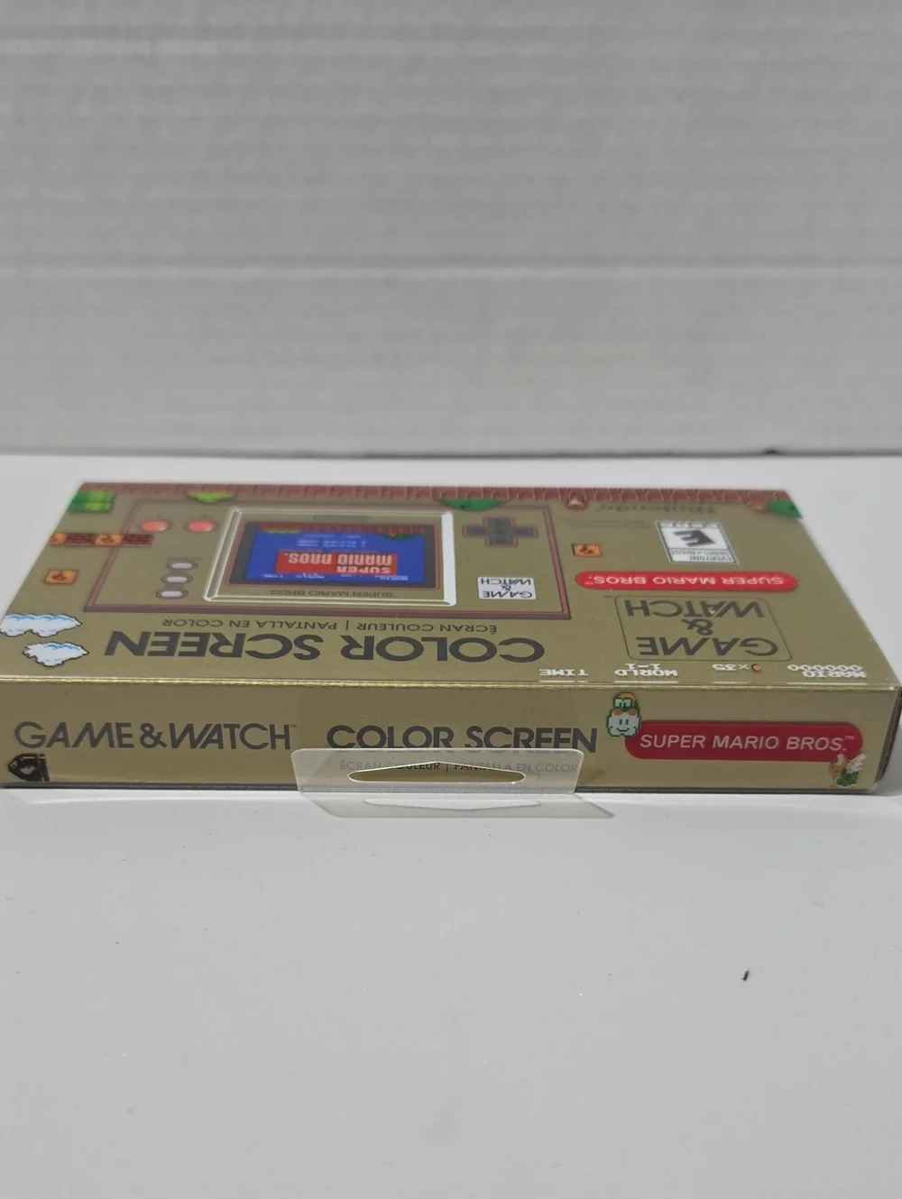 NIB Nintendo Game & Watch Super Mario Bros. Gold Color Screen